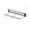 Komutācijas panelis LANBERG PPKS-9212-B 12-portu 1U 10 collu FTP