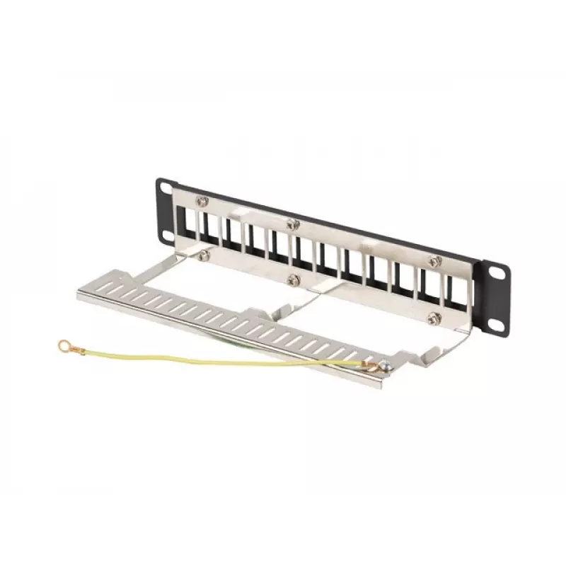 Komutācijas panelis LANBERG PPKS-9212-B 12-portu 1U 10 collu FTP