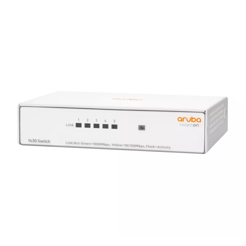 HPE Aruba Networking Instant On 1430 5 portu Gigabit slēdzis