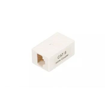 Savienojuma kārba Extralink RJ45 CAT6 UTP, plastmasa, balta, 1 gab.