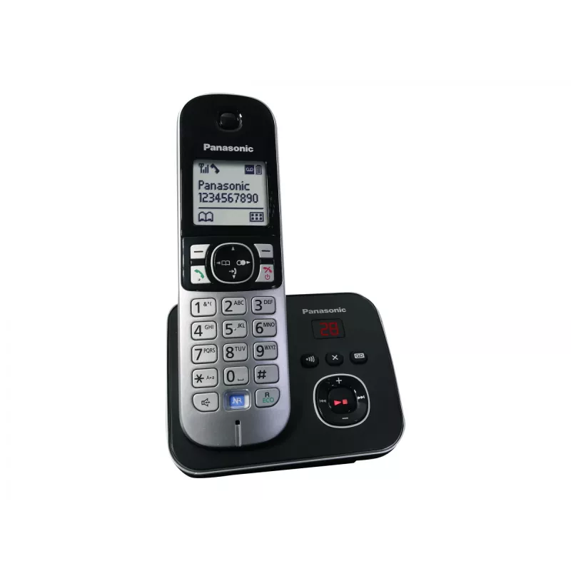 DECT telefons Panasonic KX-TG6821GB, melns