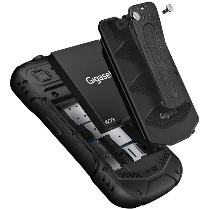Gigaset GLX 8 Active Duo melns - mobilais telefons - 2.500 mAh (L36853-H1223-R101)
