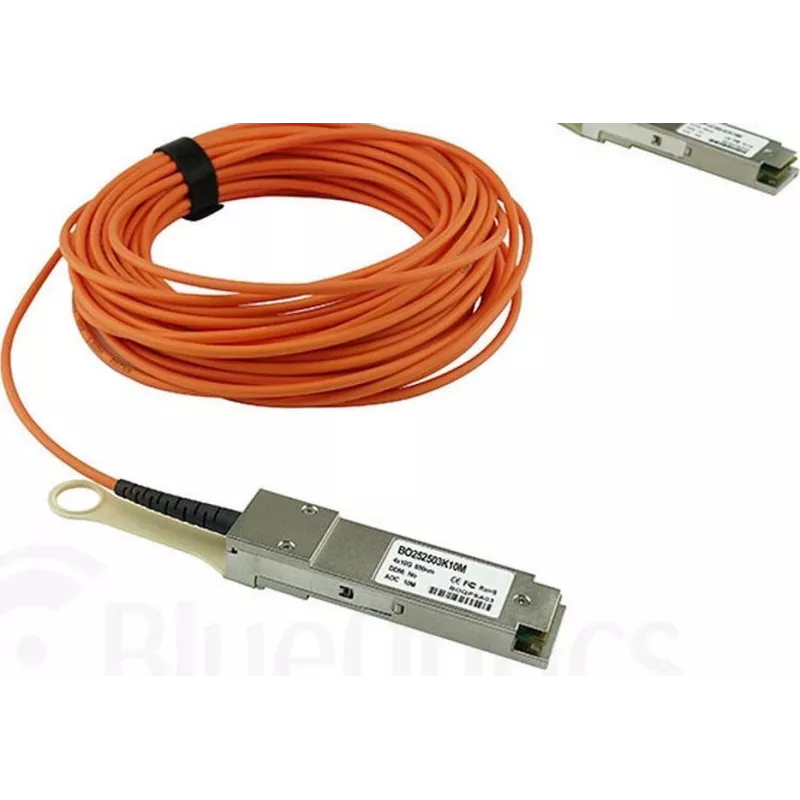 BlueOptics JNP-40G-AOC-20M-BO InfiniBand kabelis QSFP oranžs - sudrabains (JNP-40G-AOC-20M-BO)