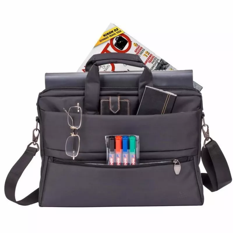 Messenger soma Rivacase 8630 39,6 cm (15,6 collas) Melna