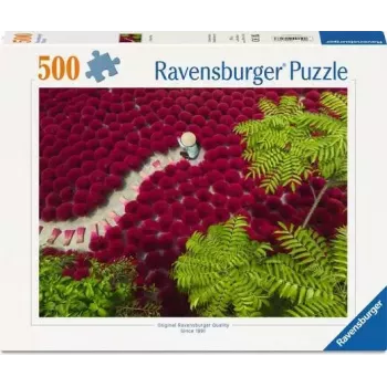 Puzle Ravensburger A Sea of Red — 500 gabali, Māksla, vecums 12+