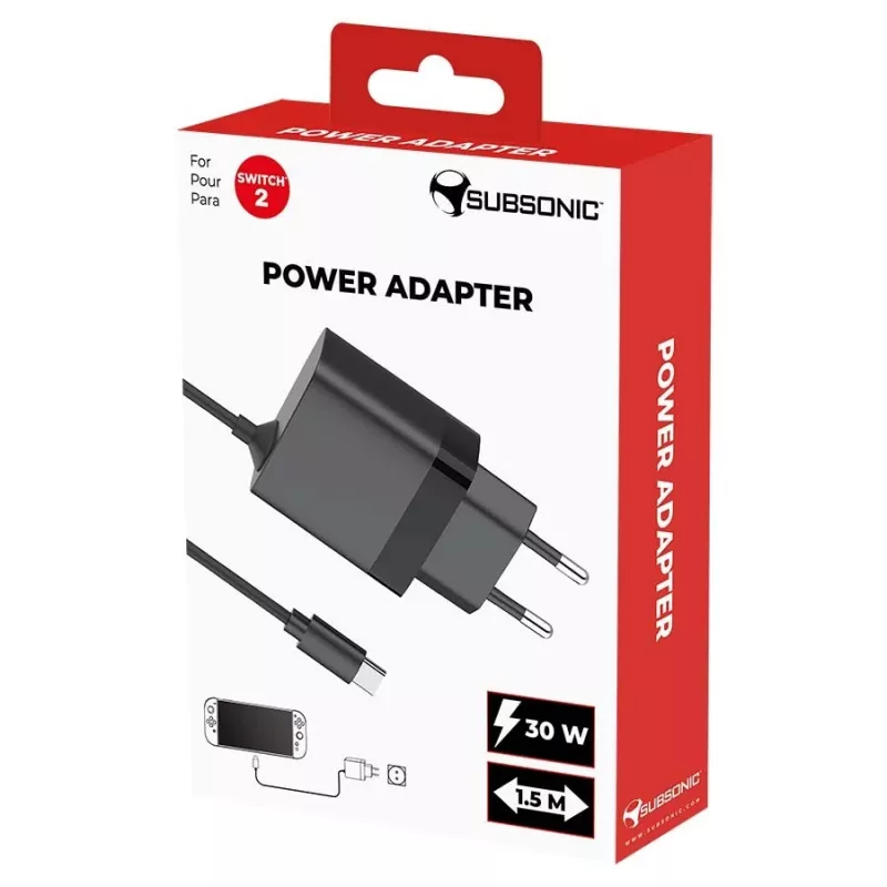 Barošanas adapteris SUBSONIC SA5713 slēdzim 1/2 15V 2,5A