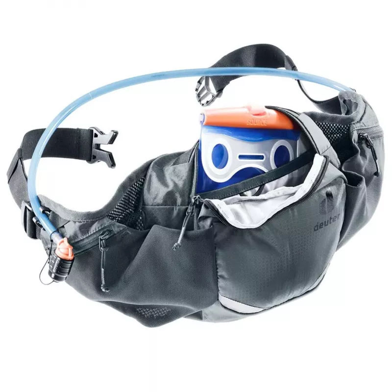 Gurnu soma DEUTER Pulse 3 ar nierēm saderīgu regulējamu jostu, 3 L, Graphite, 330 g