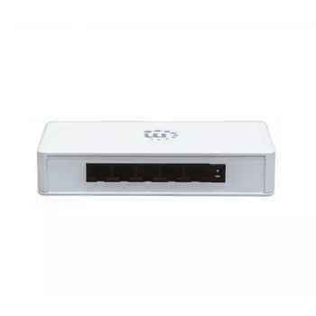 Manhattan 5 portu gigabitu Ethernet slēdzis, darbvirsmas izmērs, plastmasa, IEEE 802.3az (energoefektīvs Ethernet), trīs gadu garantija, kaste