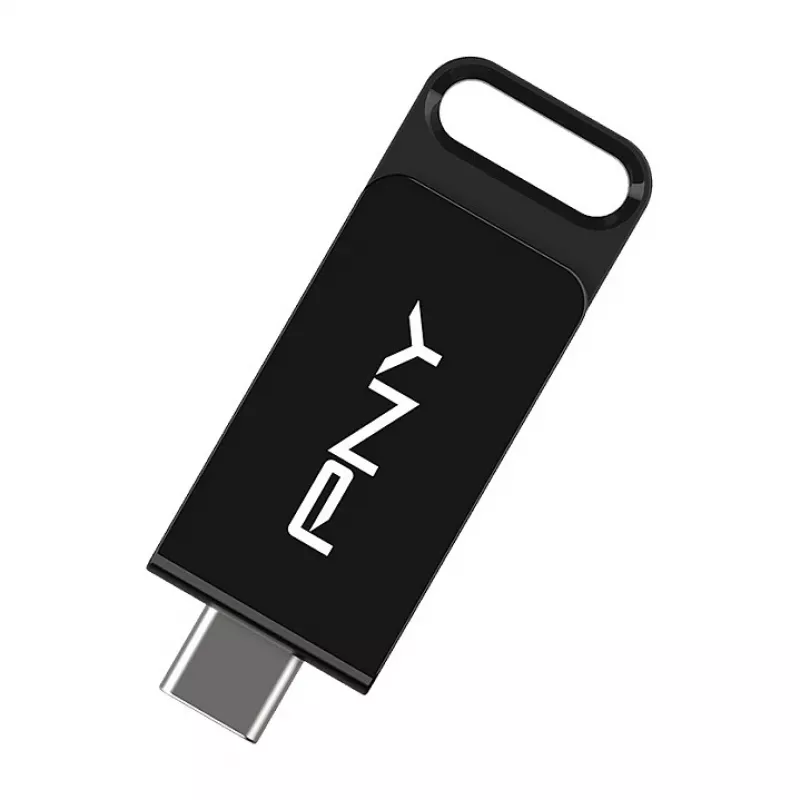 PNY Elite, 128 GB, USB Type-C, 3.2 Gen 1 (3.1 Gen 1), 120 MB/s, Dia, Melna