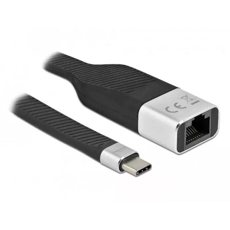 DeLOCK FPC plakanā lentes kabelis 86936 USB Type-C uz Gigabit LAN 15 cm