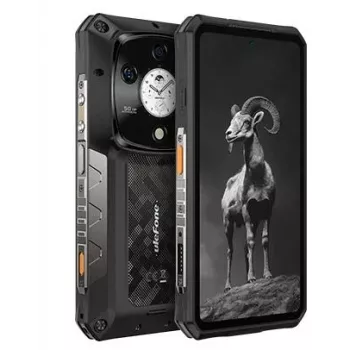 Izturīgs viedtālrunis UleFone Armor 28 Pro — Melns, 6GB RAM, 128GB krātuve