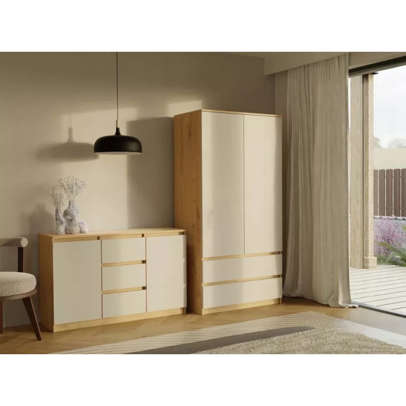 MALWA SS-90 wardrobe artisan ozols/kašmira