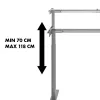 Manuāli regulējams galds MACLEAN MC-790NG — maksimālā slodze 60 kg, maksimālais augstums 120 cm