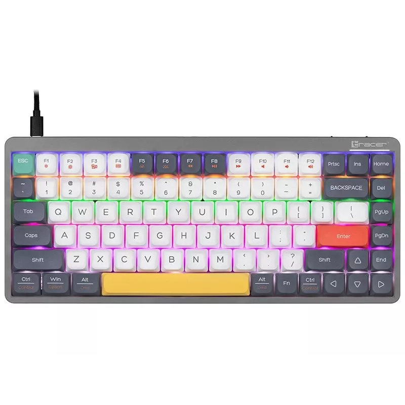 Mehāniskā tastatūra Tracer FINA 84 pelēka (Outemu Red Switch) TRAKLA47279