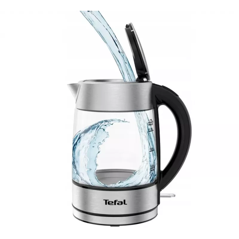 Tefal KI772D elektriskā tējkanna 1,7 l 2400 W Nerūsējošais tērauds, Caurspīdīga