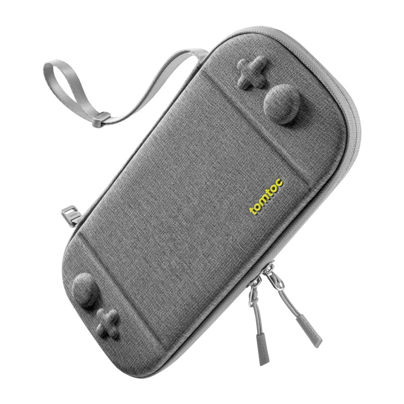 Aizsargājošs pārnēsāšanas futrālis Tomtoc FancyCase-G05 Nintendo Switch 2, pelēks