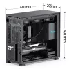 PC korpuss Jonsbo D41 MESH Midi Tower Melns