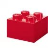 LEGO Ķieģelis 4 Caurspīdīgi Sarkans – 4x2 radzes caurspīdīgi sarkans būvķieģelis