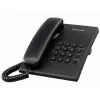 Vadu tālrunis Panasonic KX-TS500 melns ar zvanītāja ID un skaļruni