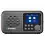 Pulksteņa radio BLAUPUNKT DR8BK — digitālais modinātājpulkstenis ar FM/DAB+, Bluetooth 5.3, 2W, 1800 mAh, USB uzlāde, melns
