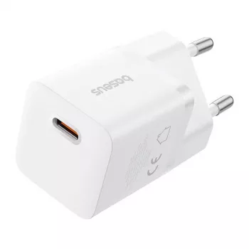 Baseus P10110909213-00 USB-C GaN5 mini 25W tīkla lādētājs Balts