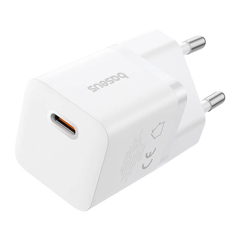 Baseus P10110909213-00 USB-C GaN5 mini 25W tīkla lādētājs Balts