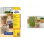 AVERY apaļās uzlīmes L7105-25 40 mm kraftpapīrs 100% – iepakojumā 25 loksnes