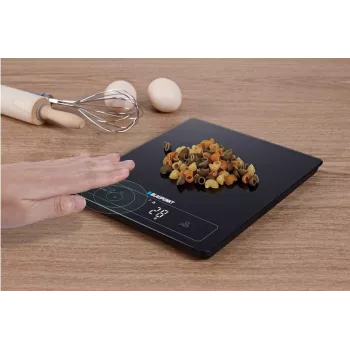 Electronic Kitchen Scale BLAUPUNKT FKS701 — rūdīts stikls, 15 kg, 1 g precizitāte, skārienjūtīgs displejs