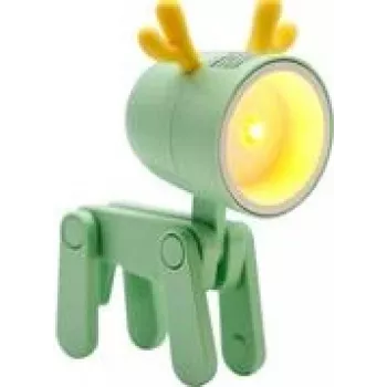 LED galda lampa RealPower 486259 zaļa 1 spuldze darbināma ar baterijām