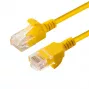 Microconnect V-UTP6A03Y-plāns tīkla kabelis dzeltens 3 m Cat6a U/UTP (UTP)