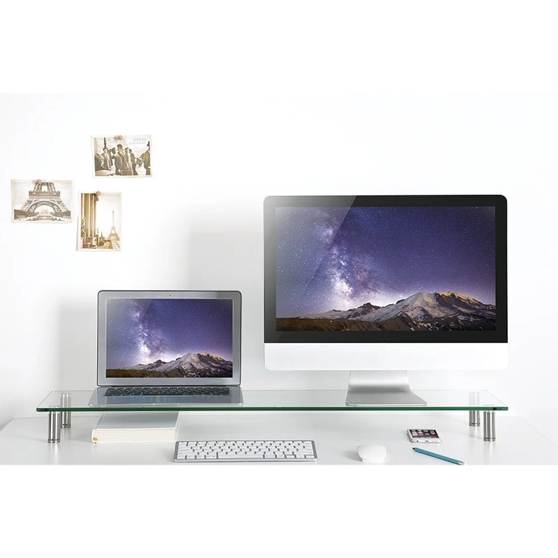 Monitora pacēlājs ar stikla virsmu 1000mm garš
