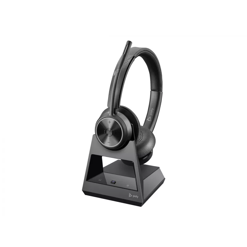 Poly Savi 7320 Stereo Microsoft Teams sertificēta DECT 1880-1900 MHz Top EMEA - INTL angļu valodā ar Eiropas kontaktdakšu