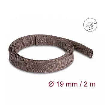 Kabeļu uzmava DeLOCK 20899 brūna poliestera 1,9 cm diametrā