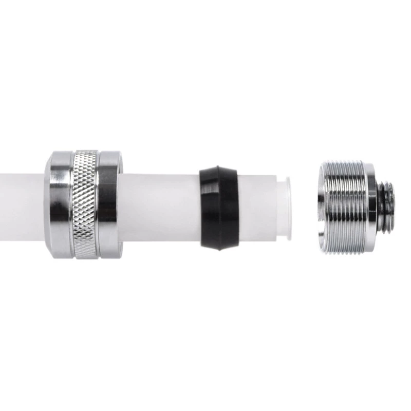 Alphacool Eiszapfen Pro savienotājs 16 mm cietās caurules veidgabals G1/4, 6 gab. iepakojumā - hromēts