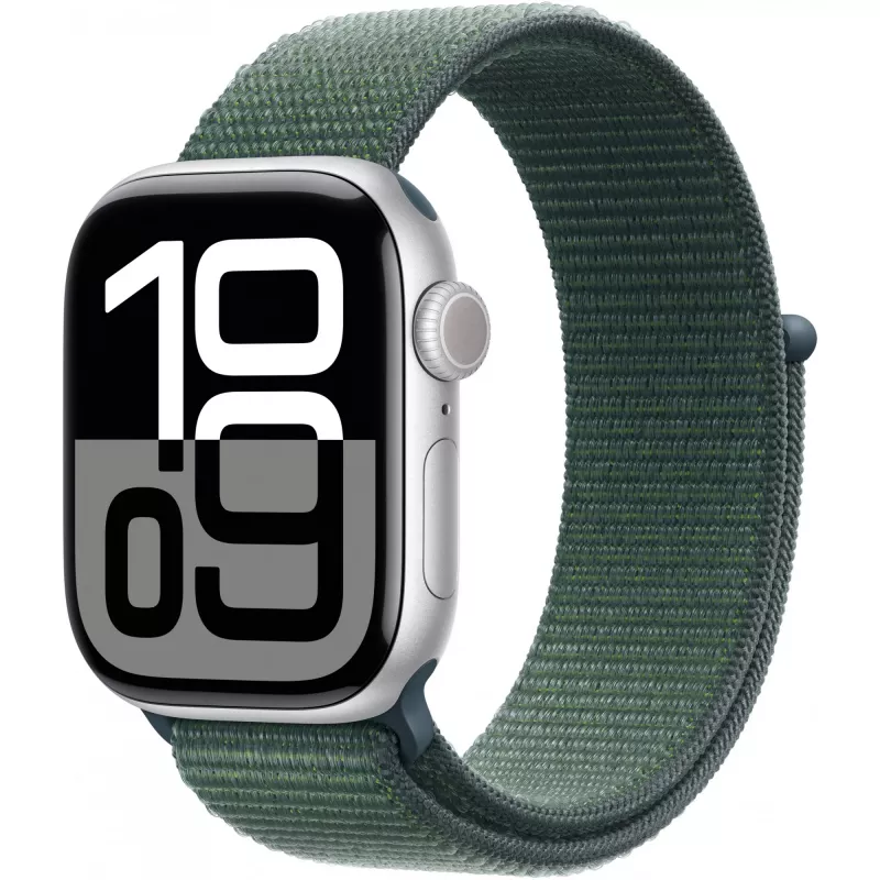 Apple Sport Loop siksna 42 mm Lake zaļa — neilons/poliesters/elastāns, viena iepakojumā