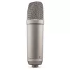 Studijas kondensatora mikrofons RØDE NT1‑A 5th Gen — kardioīds, XLR/USB, 24/32‑bitu, līdz 192 kHz, maks. SPL 142 dB, sudraba krāsā