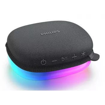 Philips TAS2307BK/00 Bluetooth skaļrunis ar iebūvētām gaismām, bezvadu audio atskaņošana