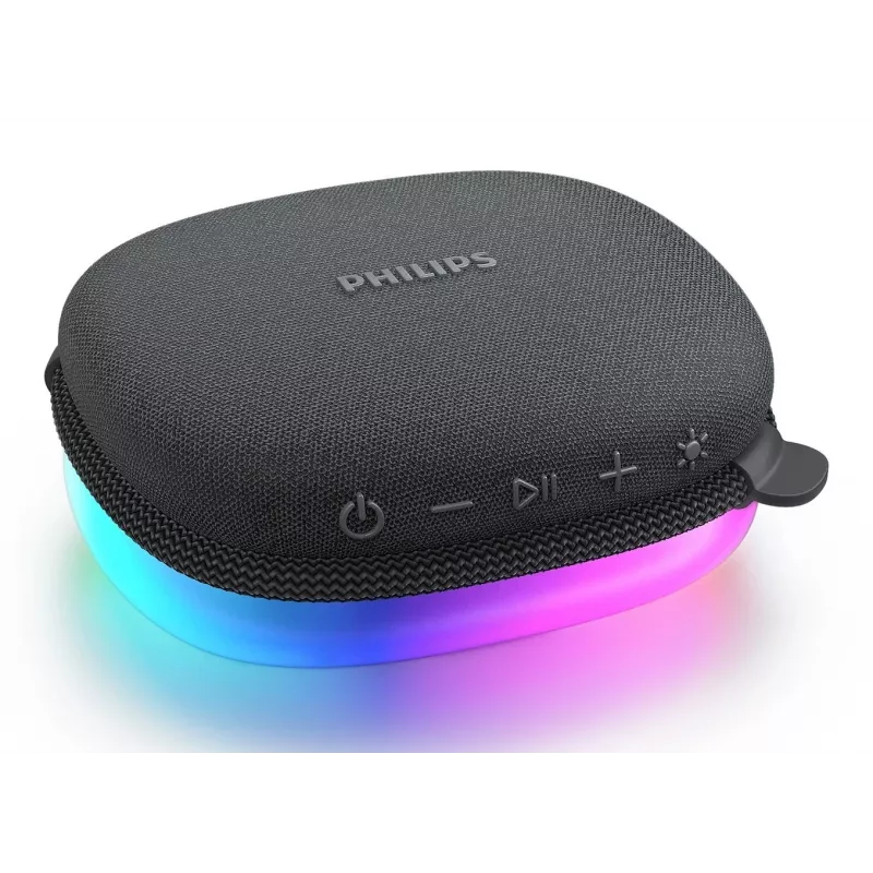 Philips TAS2307BK/00 Bluetooth skaļrunis ar iebūvētām gaismām, bezvadu audio atskaņošana