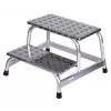 Pakāpienu ķeblītis Krause 805027, alumīnija, 2 pakāpieni, maksimālā slodze 150 kg, garums 680 mm, augstums 41 cm