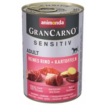 ANIMONDA GranCarno Adult Sensitiv Beef with potatoes - mitrā suņu barība - 400g