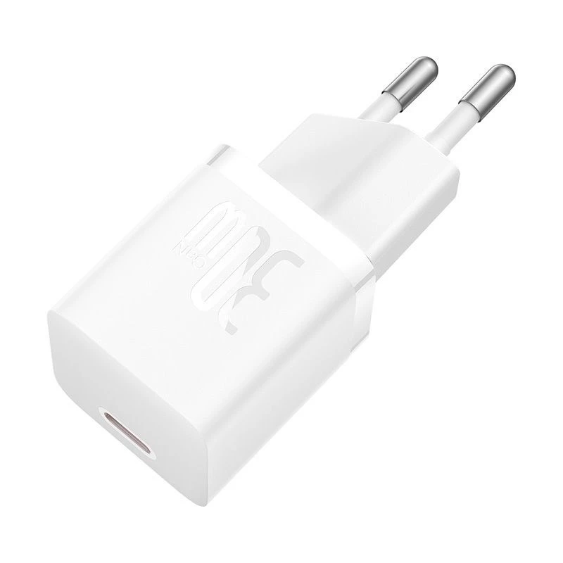 Baseus P10110902213-01 USB-C GaN5 mini 30W tīkla lādētājs Balts