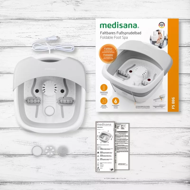 Medisana FS 886 kāju vanniņa, balta/pelēka