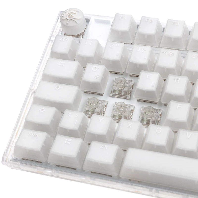 Ducky One 3 Aura balta spēļu tastatūra, RGB LED - Kailh Jellyfish Y