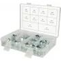 Skavu komplekts ks tools 970.0770 — mini skavas 78 gab., izmēru diapazons 7–18 mm