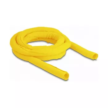 DELOCK austā uzmava pašnoslēdzoša karstumizturīga 2 m x 19 mm dzeltena