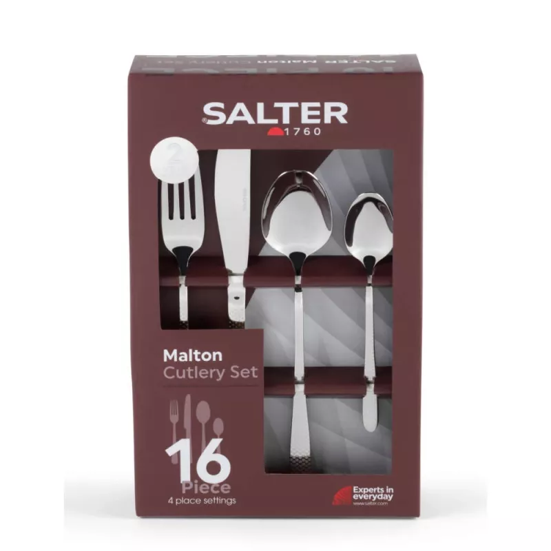 16-daļīgs galda piederumu komplekts Salter BW113282EU7, nerūsējošais tērauds, servējums 4 personām