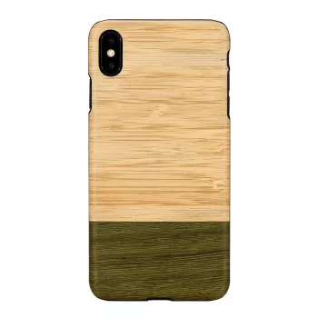 Viedtālruņa maciņš man and wood iPhone XS Max — bambusa meža koka aizmugure, aizsargapvalks