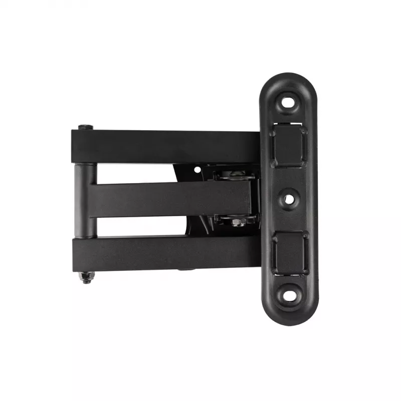 Maclean MC-417 Pilnas kustības TV un monitora sienas stiprinājums 13-32 30kg maks. VESA 100x100 Melns pulverkrāsots universāls turētājs kronšteins regulējams attālums no sienas grozāms slīpums
