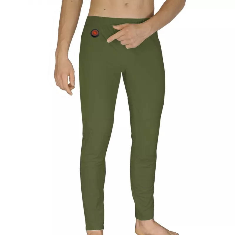 Heated Pants Glovii GP1CXL Universal XL zaļa — ar baterijām darbināmas apsildāmas bikses, XL izmērs