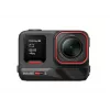 Action sports kamera Insta360 Ace Pro 2 — 50 MP, 8K Ultra HD (7680×3272), 1/1,3 collu sensors, līdz 240 kadriem/s, iebūvēts displejs, Wi‑Fi, MicroSD, 177,7 g, Melna